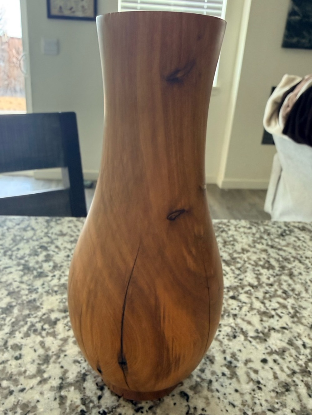 Juniper Wood Decorative Vase - Home Accent